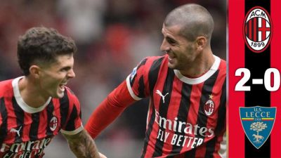 Serie A – Dua Gol Bersih AC Milan Amankan Tiga Poin di Kandang Lecce