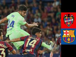 Dramatis! Barcelona Bangkit dari Ketertinggalan dan Taklukkan Levante