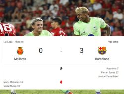 Barcelona Menang 3-0 atas Real Mallorca di Laga Pembuka La Liga