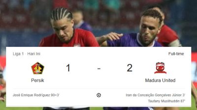 Hasil Super League: Madura United Menang atas Persik, Pelatih Malaysia Masih Belum Menang