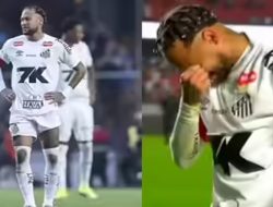 Kecewa Total, Neymar Menangis Usai Santos Kalah Telak dari Vasco