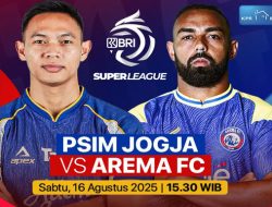 Prediksi Susunan Pemain dan Link Live Streaming PSIM Vs Arema FC – Pertarungan Kiper Timnas Indonesia