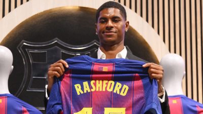 Joan Laporta Optimis Rashford Bisa Main di Laga Perdana Barcelona