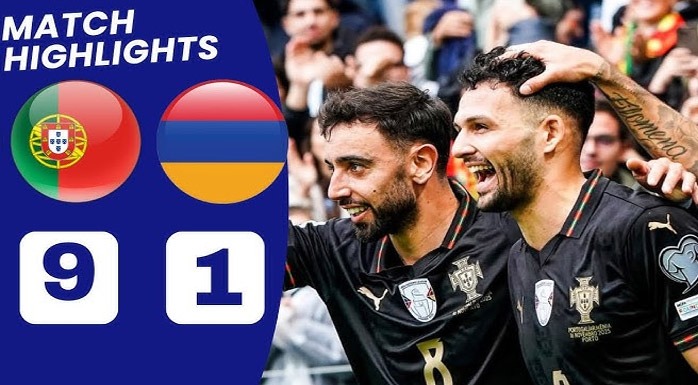 Hasil Portugal vs Armenia