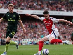 Arsenal Mantap di Puncak Usai Tumbangkan Brentford 2-0