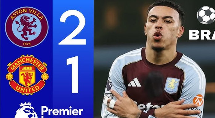 Aston Villa Kalahkan Man Utd dengan Skor Tipis