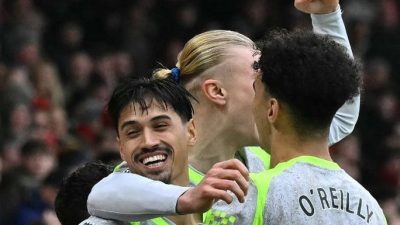 Man City Raih Kemenangan 2-1 atas Nottingham